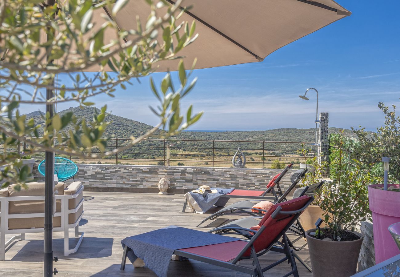 Villa in Belgodère - Villa Les 2 F, plage de Losari - Belgodère